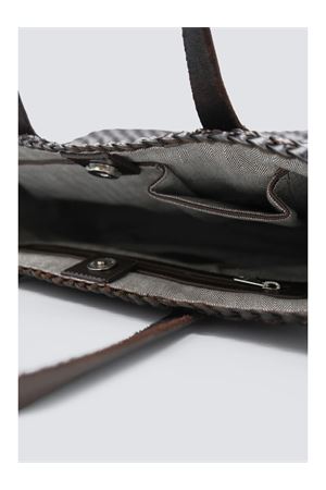 Salvage Irregular Dark Brown Tote Bag DRAGON DIFFUSION | 8171DARKBROWN